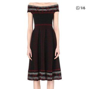Maje Remord Knit Fit & Flare Dress
